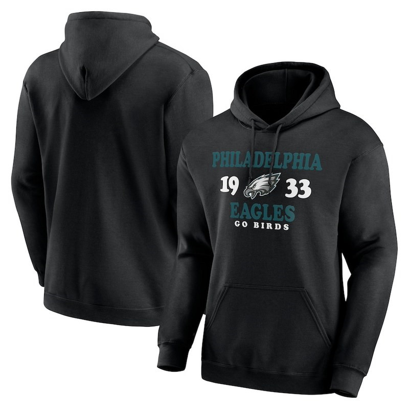 Men's Philadelphia Eagles Black Fierce Competitor Pullover Hoodie