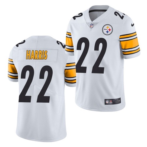 Men's Pittsburgh Steelers 22 Najee Harris White 2021 Limited Football Jersey