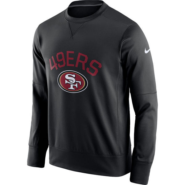 Men's San Francisco 49ers  Black Sideline Circuit Performance Sweatshirt