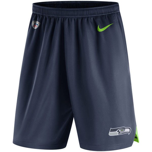 Men's Seattle Seahawks  College Navy Knit Performance Shorts