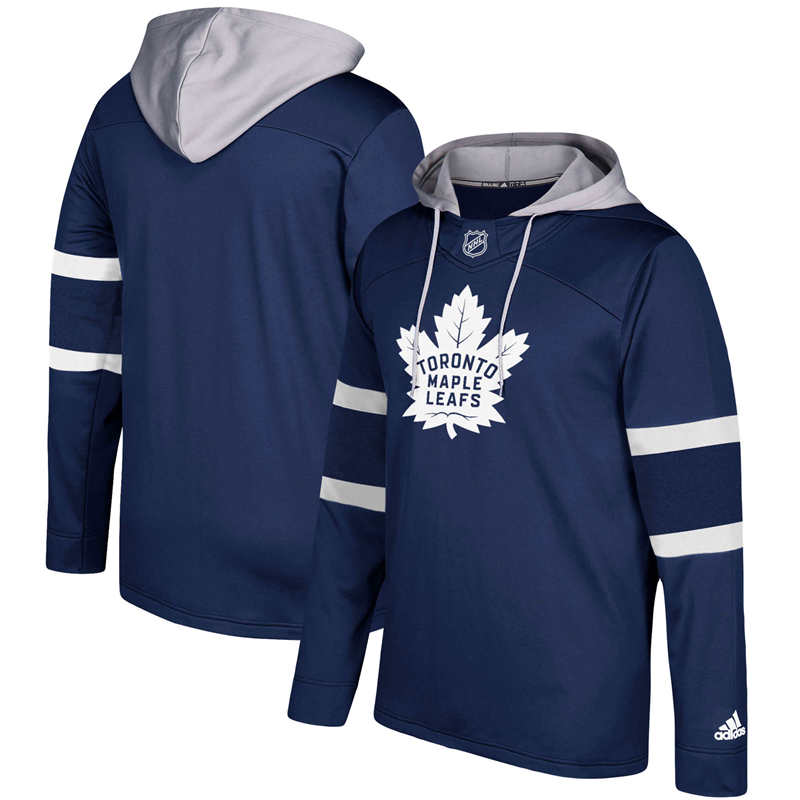 Men's Toronto Maple Leafs  Blue Silver Jersey Pullover Hoodie
