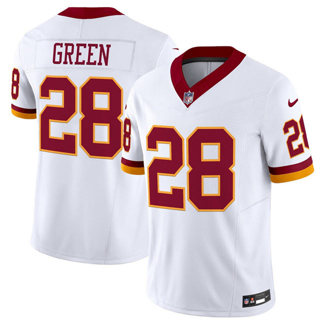Men's Washington Commanders 28 Darrell Green White 2025 F.U.S.E. Throwback Vapor Limited Football Stitched Jersey