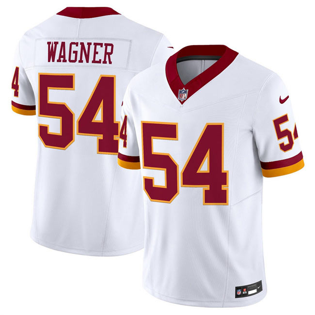 Men's Washington Commanders 54 Bobby Wagner White 2025 F.U.S.E. Throwback Vapor Limited Football Stitched Jersey