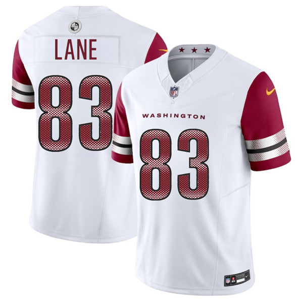 Men's Washington Commanders 83 Jaylin Lane White 2025 Draft F.U.S.E. Vapor Limited Football Stitched Jersey