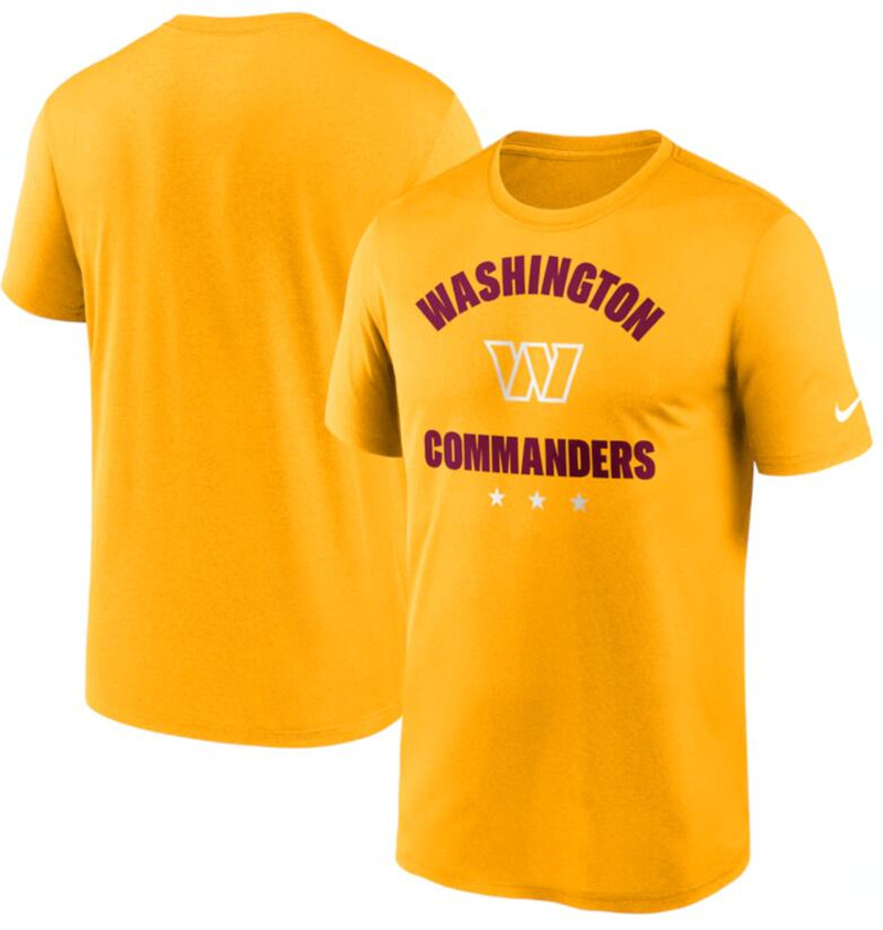 Men's Washington Commanders Nike Gold Arch Legend T Shirt