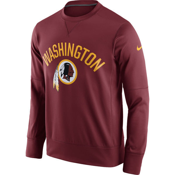 Men's Washington Redskins  Burgundy Sideline Circuit Performance Sweatshirt