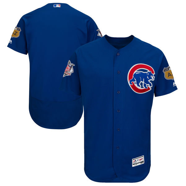 Men Chicago Cubs Majestic Royal 2017 Spring Training Flex Base Team Jersey