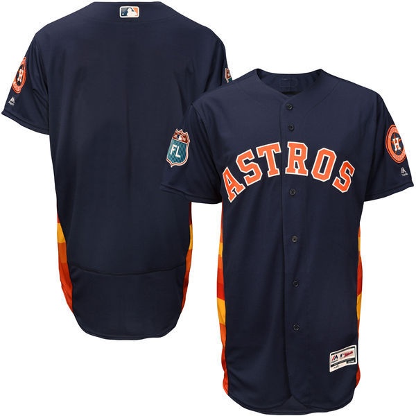 Men Houston Astros Majestic Navy 2017 Spring Training Cool Base Team Jersey