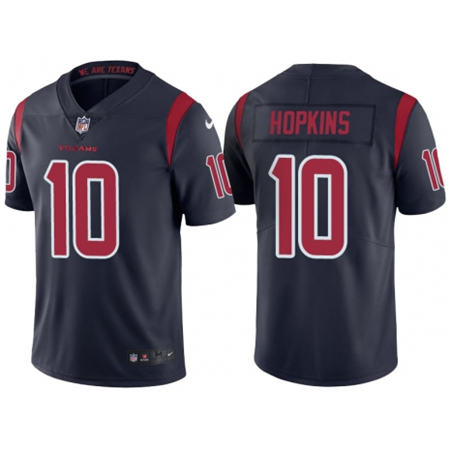 Men Houston Texans 10 DeAndre Hopkins Navy Color Rush Limited Stitched NFL Jersey