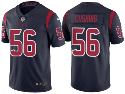 Men Houston Texans 56 Brian Cushing Navy Color Rush Limited Jersey