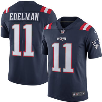 Men New England Patriots 11 Julian Edelman Color Rush Limited Stitched NFL Jersey