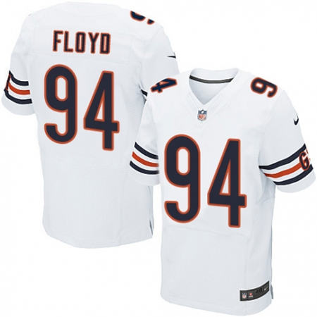 Men  Chicago Bears 94 Leonard Floyd Elite White NFL Jersey