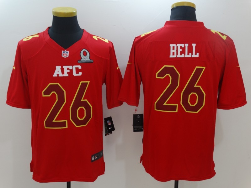 Men  Pittsburgh Steelers 26 Le Veon Bell Limited Red 2017 Pro Bowl NFL Jersey