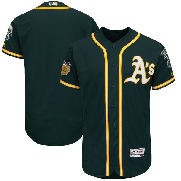 Men Oakland Athletics Majestic Green 2017 Spring Training Cool Base Team Jersey