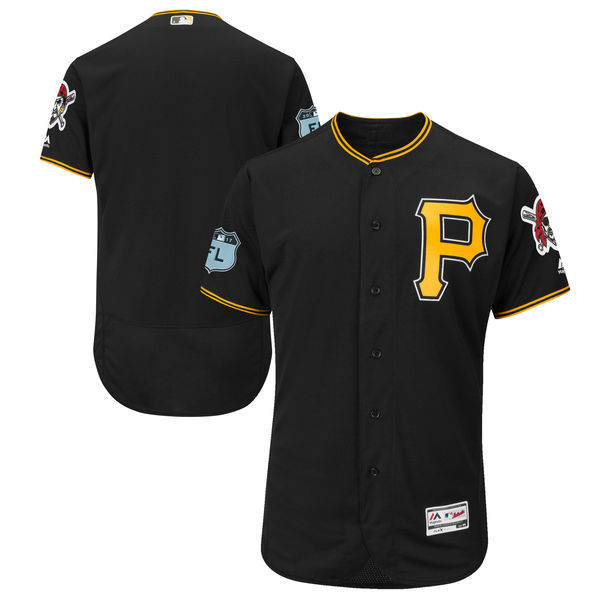 Men Pittsburgh Pirates Majestic Black 2017 Spring Training Cool Base Team Jersey