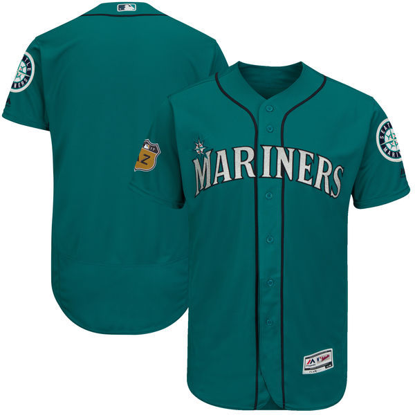 Men Seattle Mariners Majestic Aqua 2017 Spring Training Cool Base Team Jersey