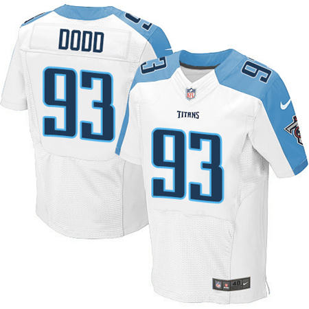 Men Tennessee Titans 93 Kevin Dodd  Elite White NFL Jersey