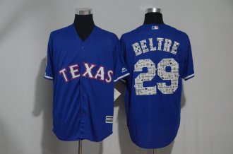 Men Texas Rangers 29 Beltre Blue Cool Base Player Jersey