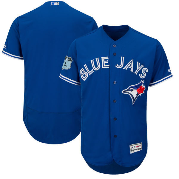 Men Toronto Blue Jays Majestic Alternate Bright Royal 2017 Spring Training Flex Base Collection Team Jersey