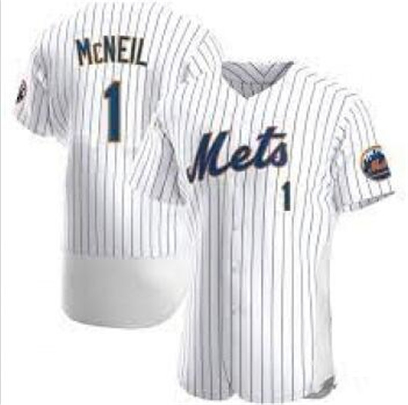 Mets 1 Jeff McNeil White Nike Flexbase Jersey