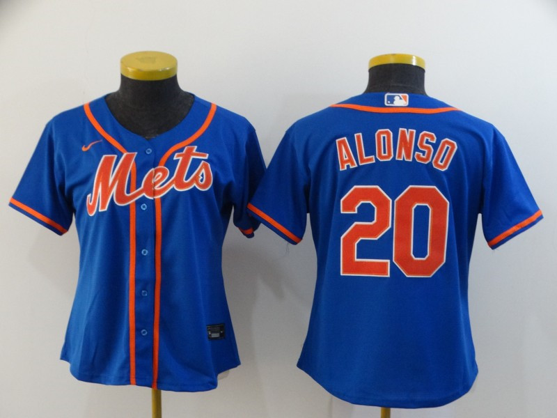 Mets 20 Pete Alonso Royal Women 2020 Nike Flexbase Jersey