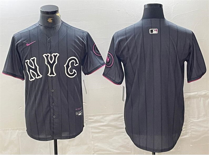 Mets Blank Gray Nike 2024 City Connect Cool Base Jersey