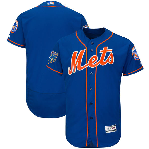 Mets Blank Royal 2018 Spring Training Flexbase Jersey