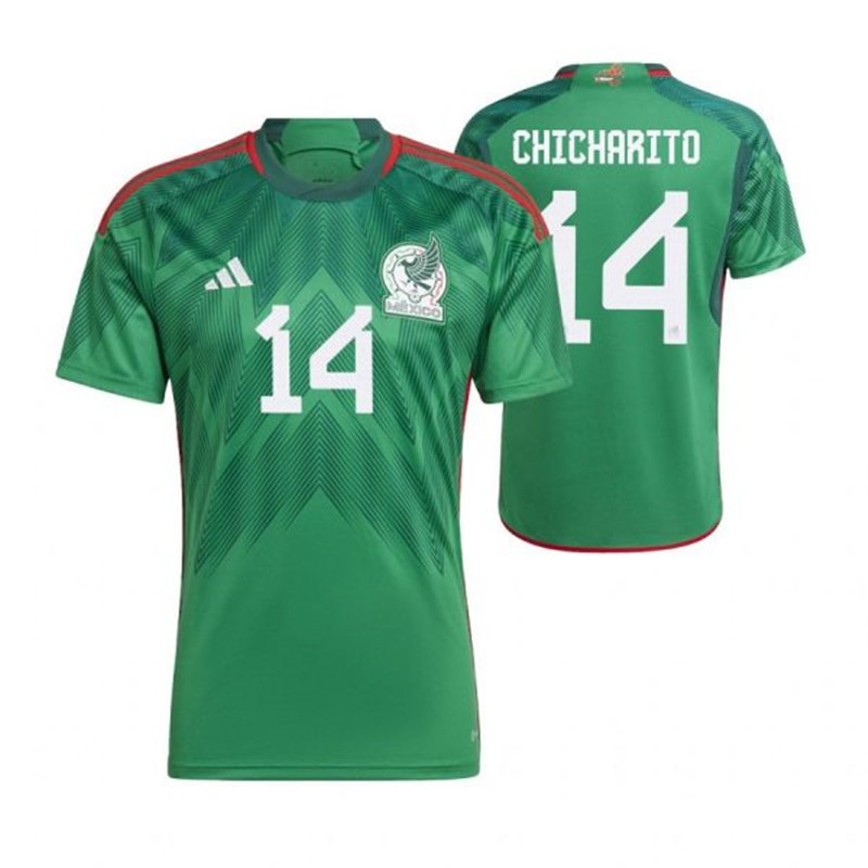 Mexico 14 CHICHARITO Home 2022 FIFA World Cup Thailand Soccer Jersey