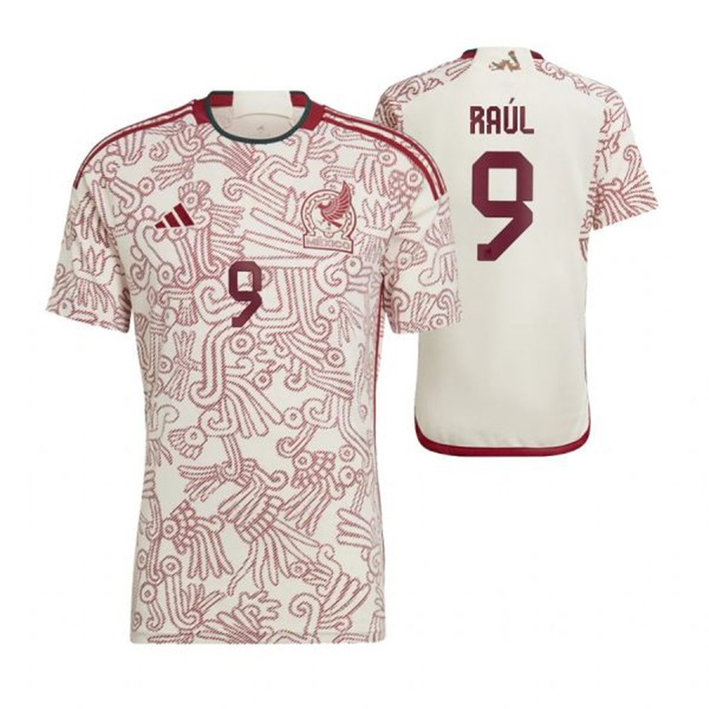 Mexico 9 RAUL Away 2022 FIFA World Cup Thailand Soccer Jersey