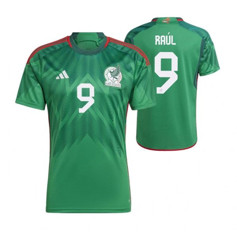 Mexico 9 RAUL Home 2022 FIFA World Cup Thailand Soccer Jersey