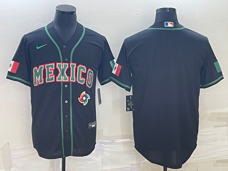 Mexico Blank Black Nike 2023 World Baseball Classic Jersey