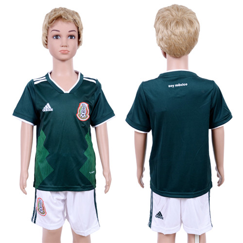 Mexico Home Youth 2018 FIFA World Cup Soccer Jersey