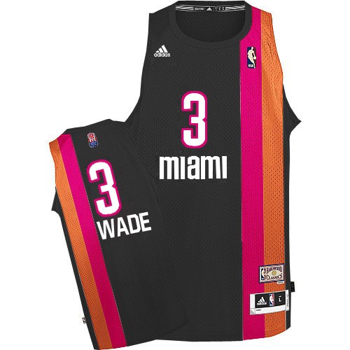Miami Floridians Dwyane Wade Black ABA Hardwood Classic Jerseys