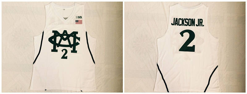 Michigan State Spartans 2 Jaren Jackson Jr. White College Basketball Jersey