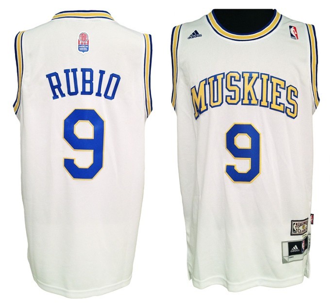 Minnesota Muskies Ricky Rubio ABA Hardwood Classic Throwback Jerseys