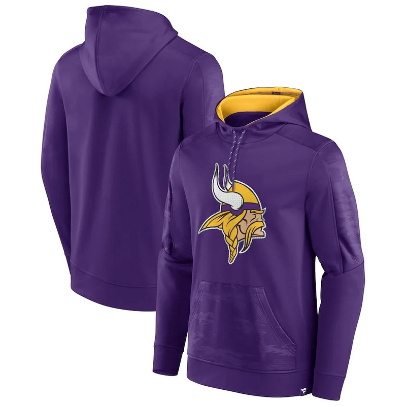 Minnesota Vikings Fanatics Branded On The Ball Pullover Hoodie Purple