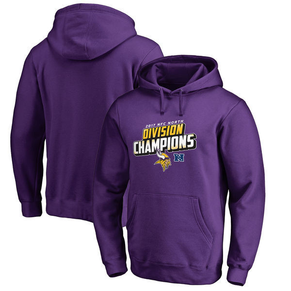 Minnesota Vikings NFL Pro Line by Fanatics Branded 2017 NFC North Division Champions Pullover Hoodie Purple