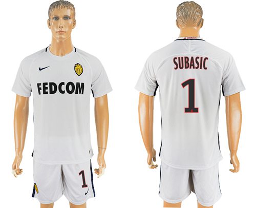 Monaco 1 Subasic Away Soccer Club Jersey