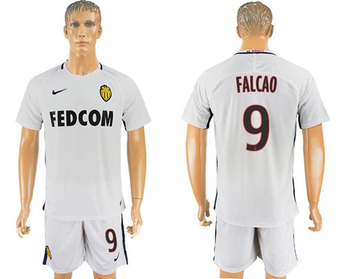 Monaco 9 Falcao Away Soccer Club Jersey