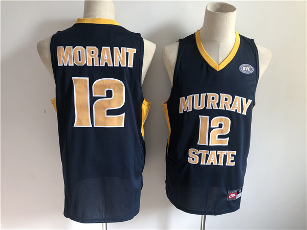 Murray State 12 Ja Morant Navy Nike College Basketball Jersey