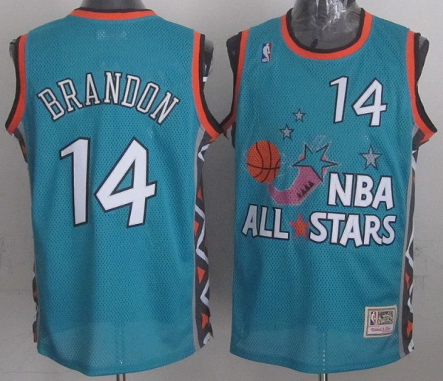NBA 1996 All Star Game Hardwood Classics Throwback Swingma Cleveland Cavaliers 14 Thomas Terrell Brandon Jersey