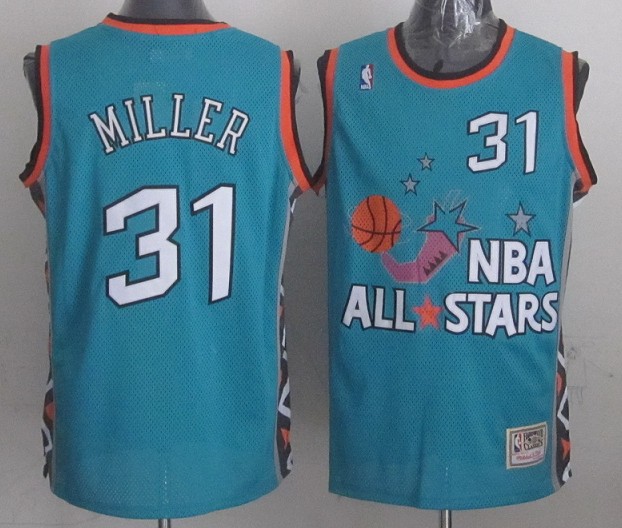 NBA 1996 All Star Game Hardwood Classics Throwback Swingma Indiana Pacers 31 Reggie Miller Jersey