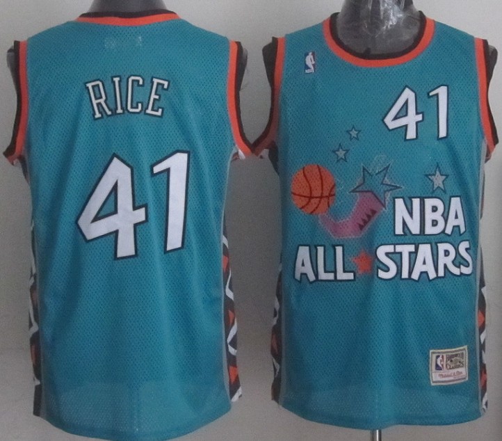 NBA 1996 All Star Game Hardwood Classics Throwback Swingma Miami Heat 41 Glen Ricen Jersey
