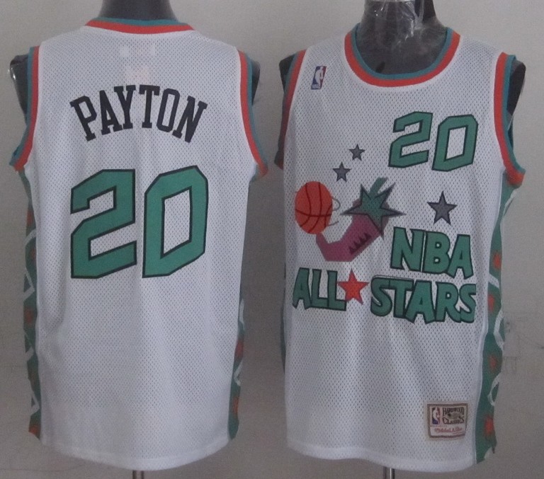 NBA 1996 All Star Game Hardwood Classics Throwback Swingman Seattle Sonics 20 Gary Payton Jersey