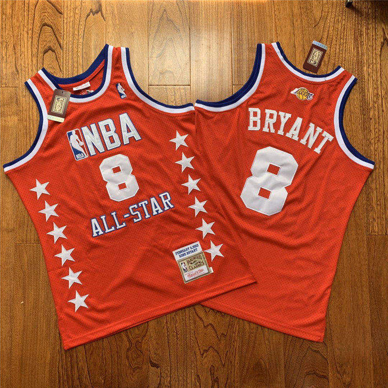 NBA 8 Kobe Bryant All Star Red 2003 Hardwood Classics Jersey