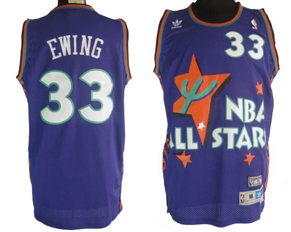 NBA All Star Ewing 33 purple Jerseys