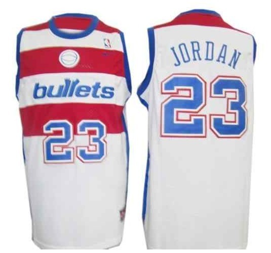 NBA Chicago Bulls 23 Jordan swingman White Red Jersey