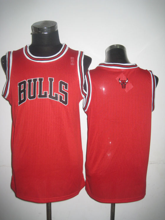 NBA Chicago Bulls Blank Authentic Red Jersey