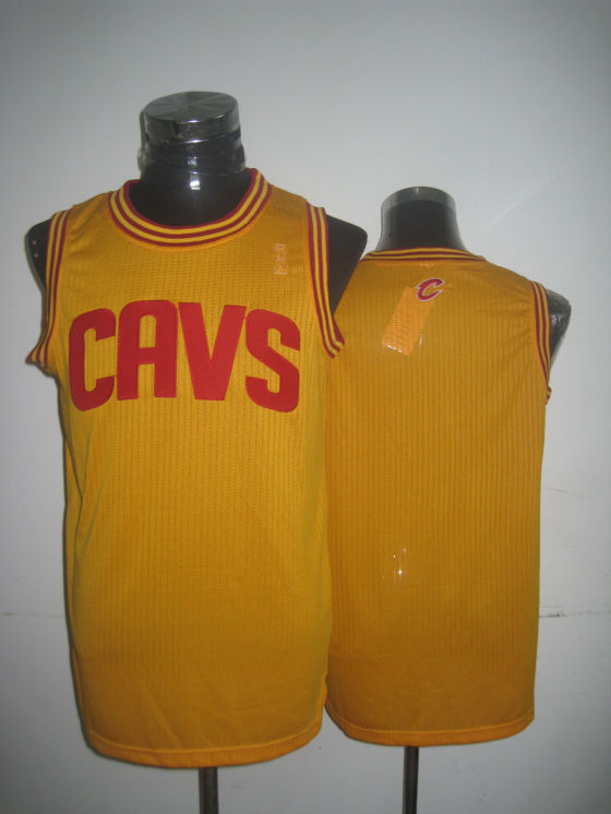 NBA Cleveland Cavaliers Blank Authentic Alternate Yellow Jersey