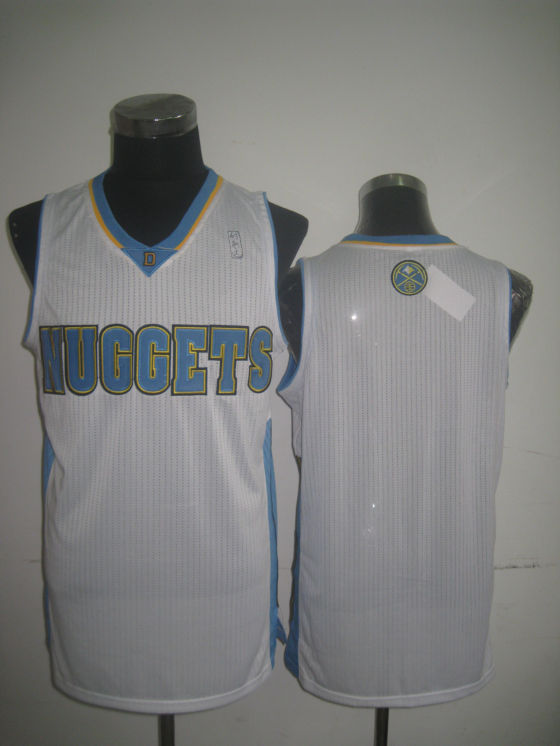 NBA Denver Nuggets Blank Authentic Home White Jersey57132